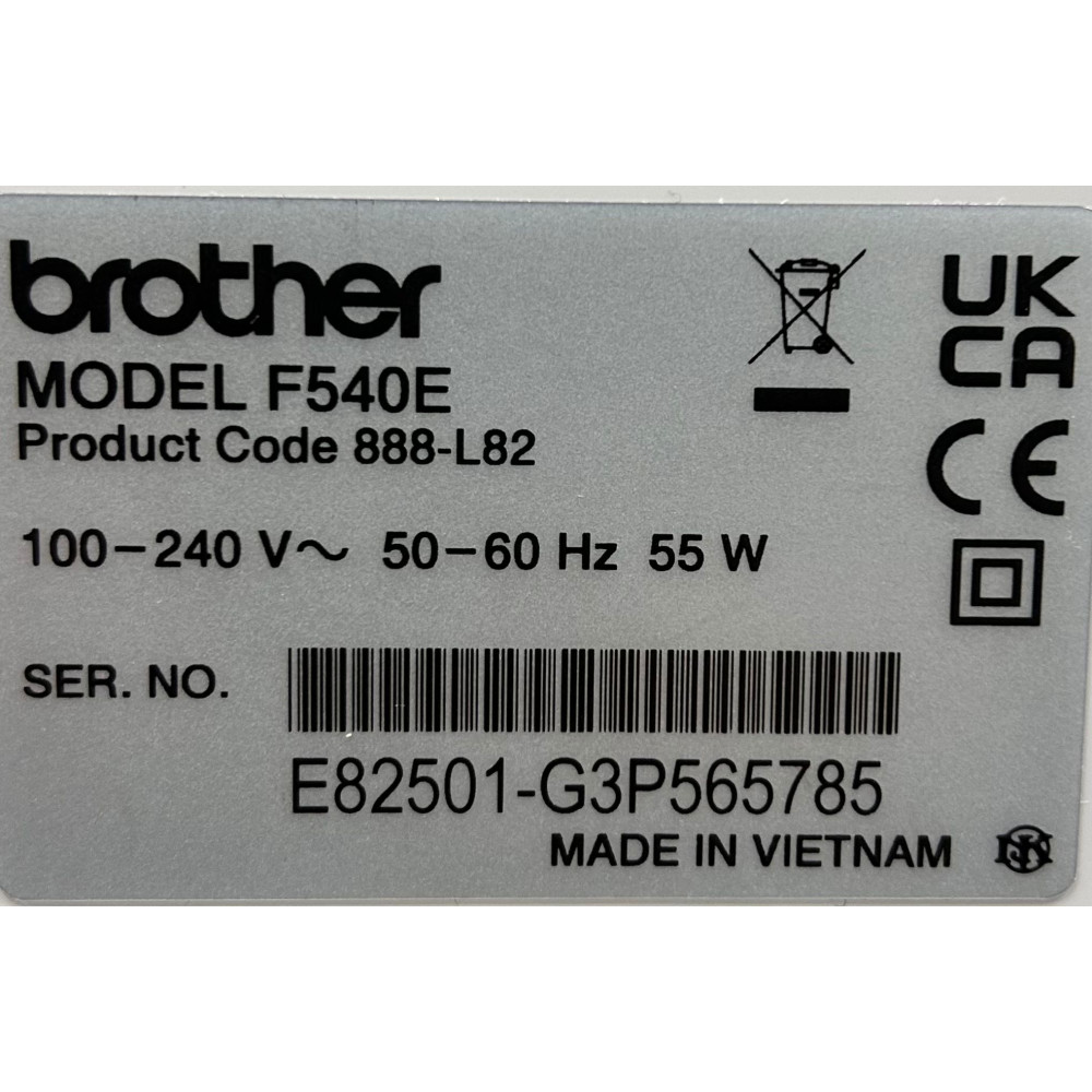 Brother Innov-is F540E Embroidery Sewing Machine (Ex Display)