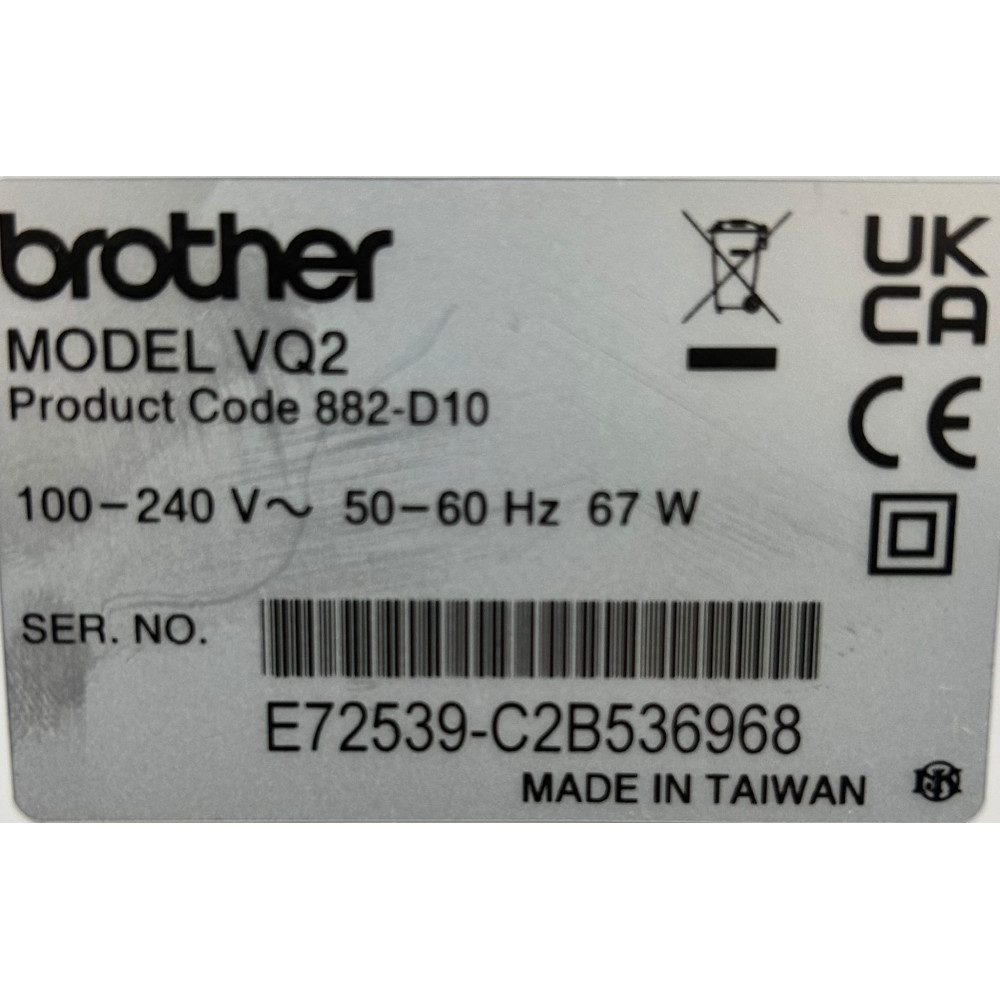 Brother Innov-is VQ2 Long Arm Sewing Machine (Ex Display)