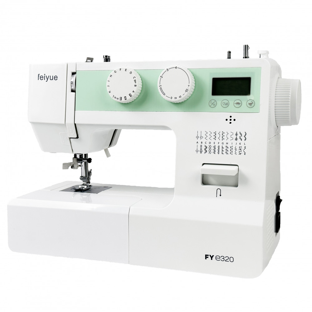 Feiyue FYe320 Computerised Sewing Machine (White/Green)