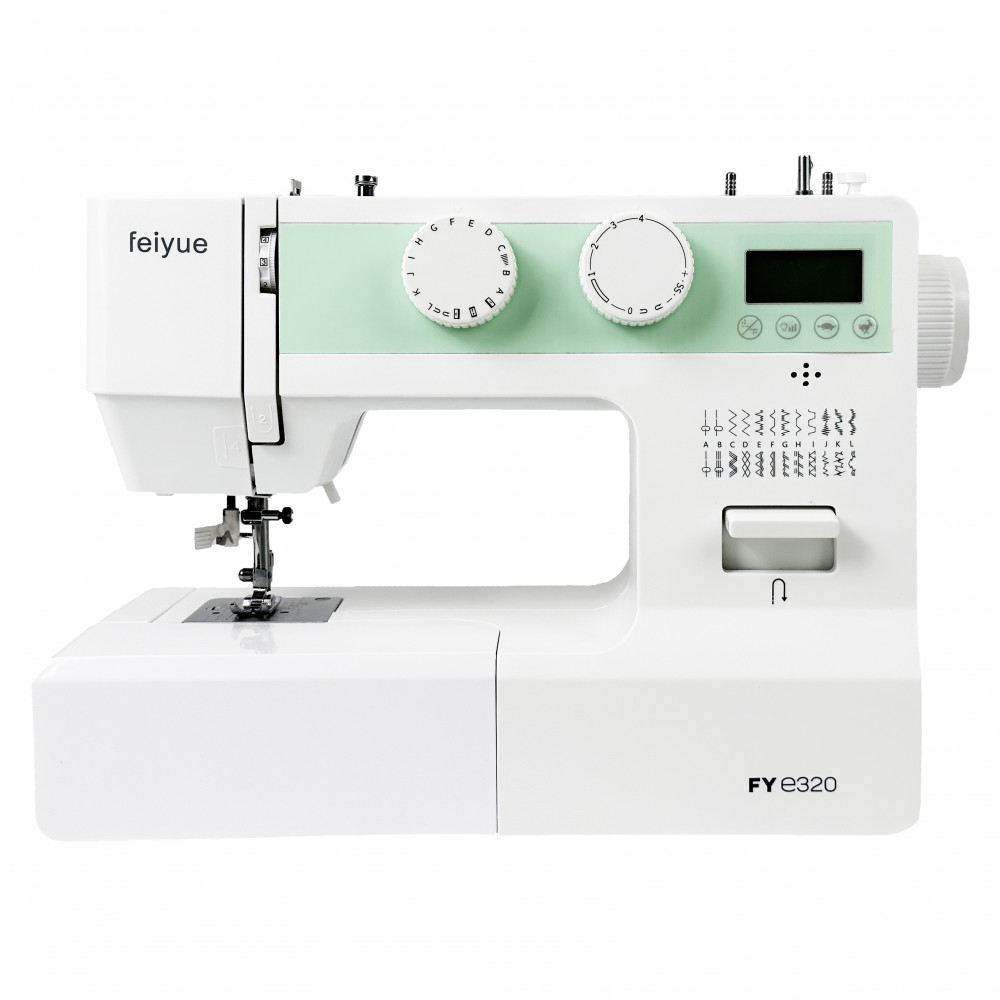 Feiyue FYe320 Computerised Sewing Machine (White/Green)
