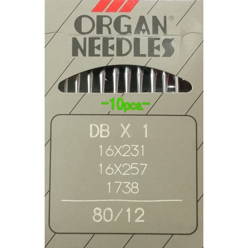 Organ 16x231 Industrial Sewing Machine Needles Size 80 x20