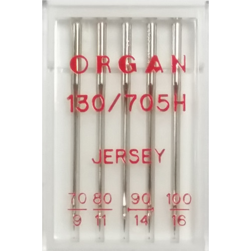 Organ 130/705H Domestic Sewing Needles Jersey Size Mixed