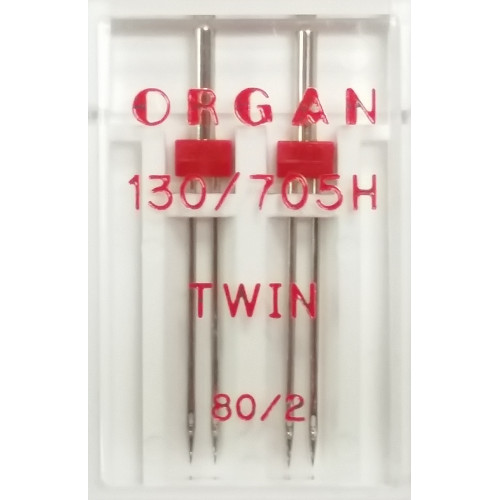 Organ 130/705H Domestic Sewing Needles Size Twin 80