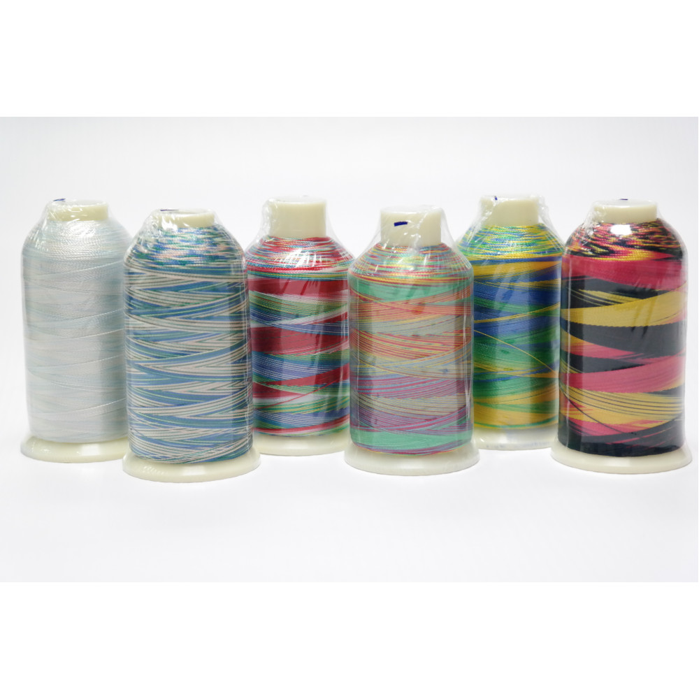 Tysew Ombres Embroidery Sewing Machine Thread Set 6x1000M