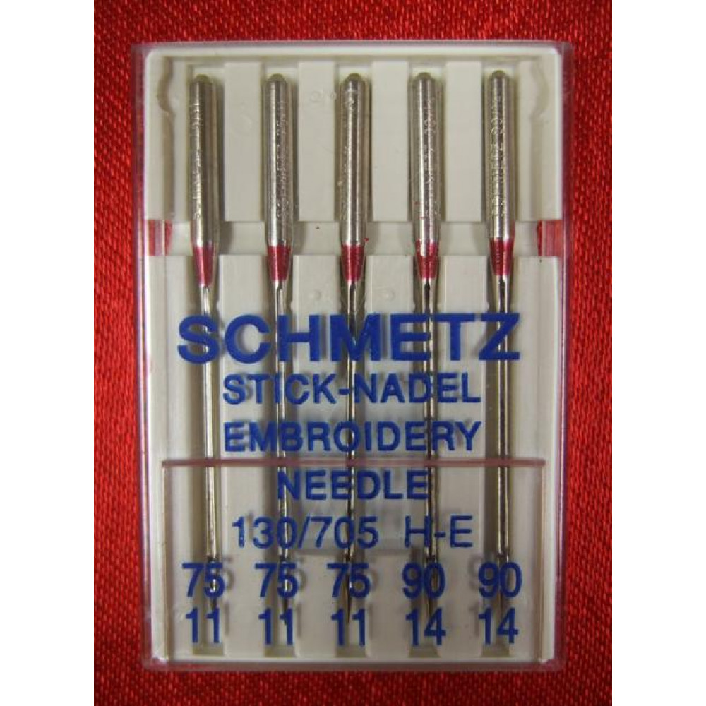 Schmetz Embroidery Needles Assorted Sizes 75-90