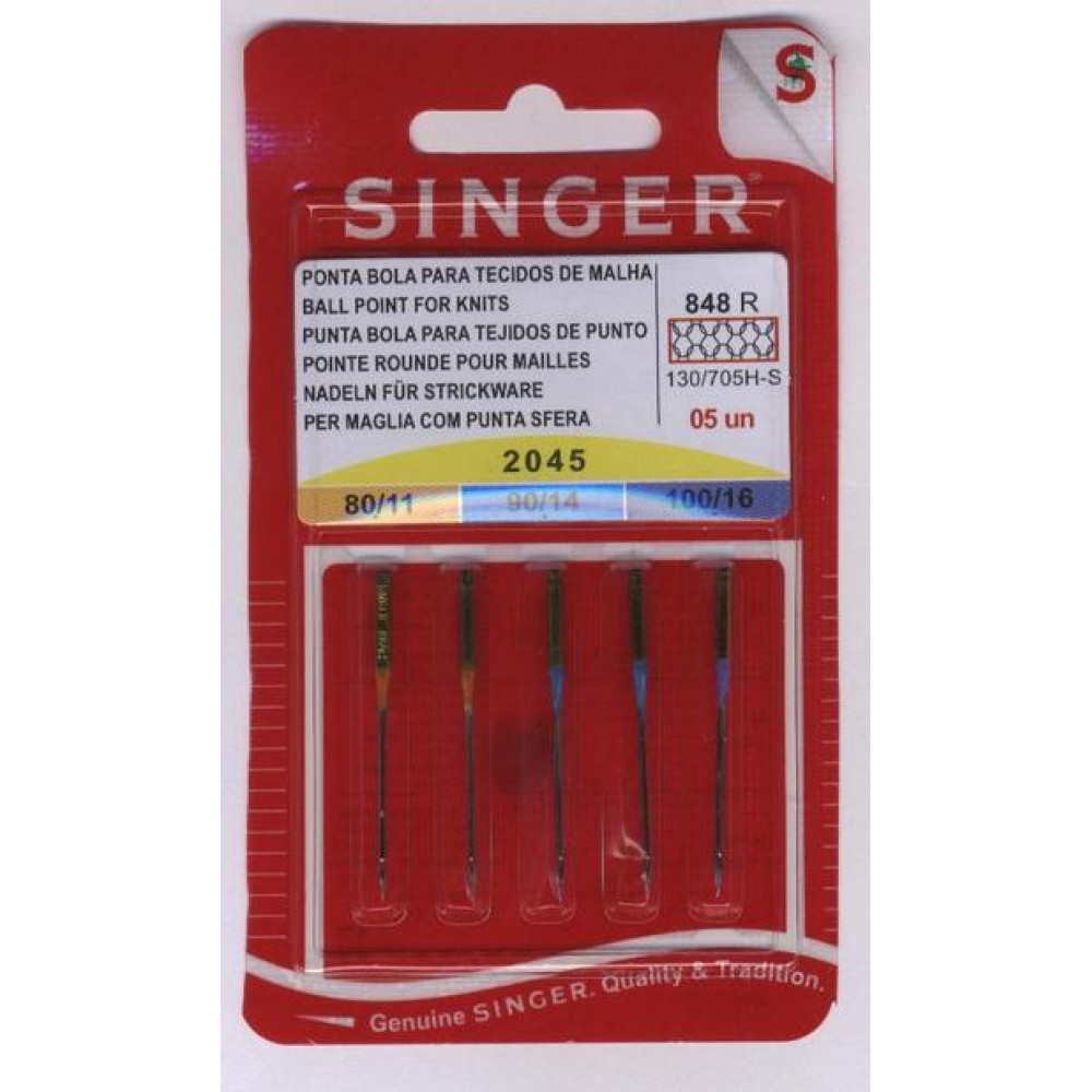 Singer Ball Point Needles Size 80, 90, 100